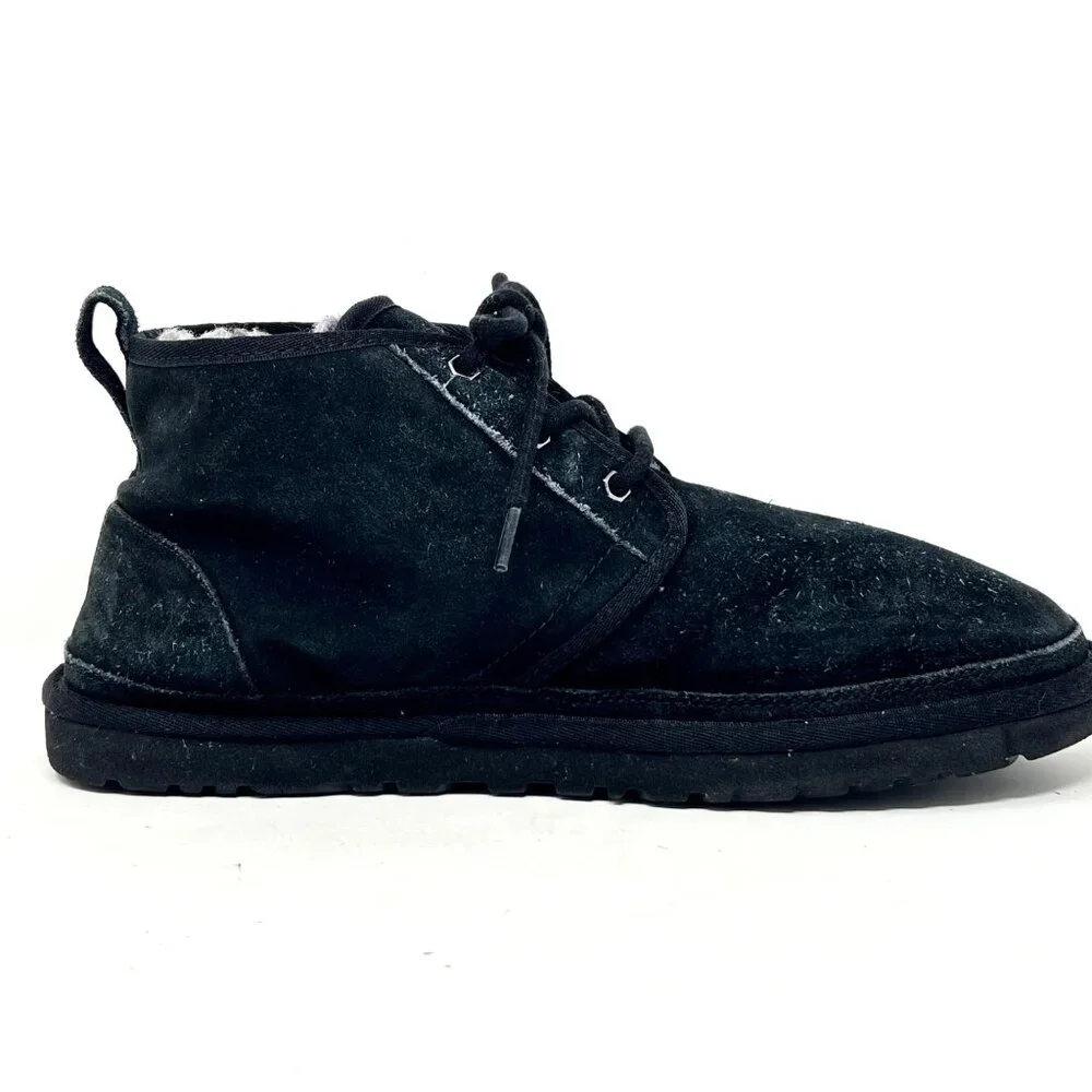 UGG 3236 Neumel Women's Suede‎ Wool Chukka Ankle Boots - Black - Size 12